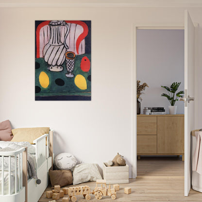 TIN PITCHER LEMON AND ARMCHAIR 1939 - Henri Matisse Brushed Aluminum Print - 70x100 cm / 28x40 inches | Henri Matisse Aluminum Print | Henri Matisse Prints