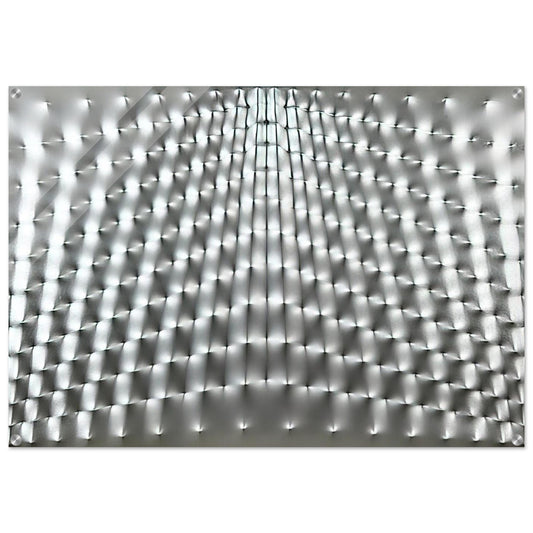 Superficie Argento - 1973 - Enrico Castellani Acrylic Print - 70x100 cm / 28x40″ inches