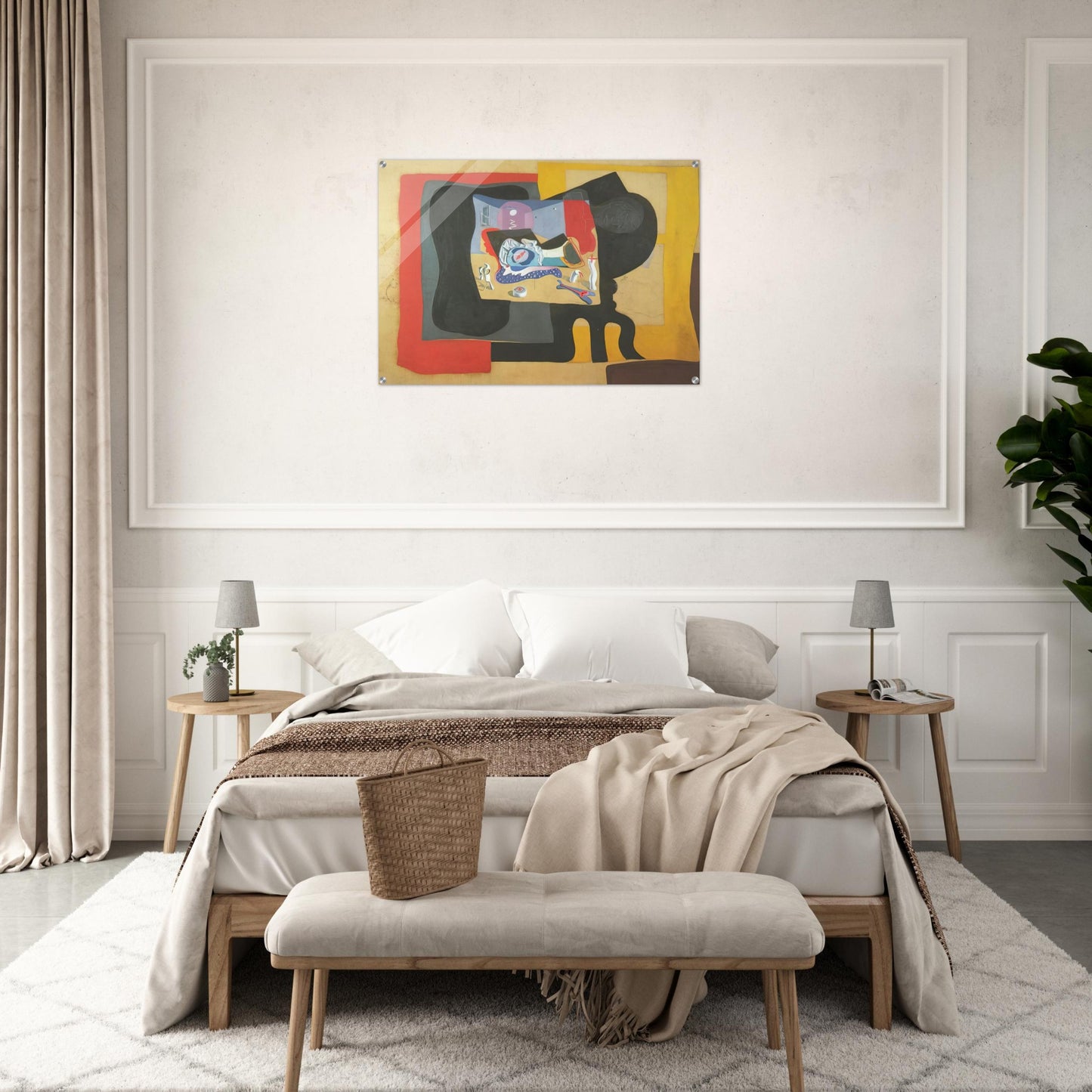STILL LIFE WITH MOONIGHT - Salvador Dali Acrylic Print - 70x100 cm / 28x40″ inches