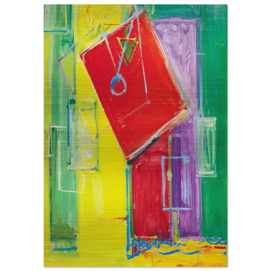 Untitled - Hans Hofmann Brushed Aluminum Print - 70x100 cm / 28x40 inches | Hans Hofmann Aluminum Print | Hans Hofmann Prints