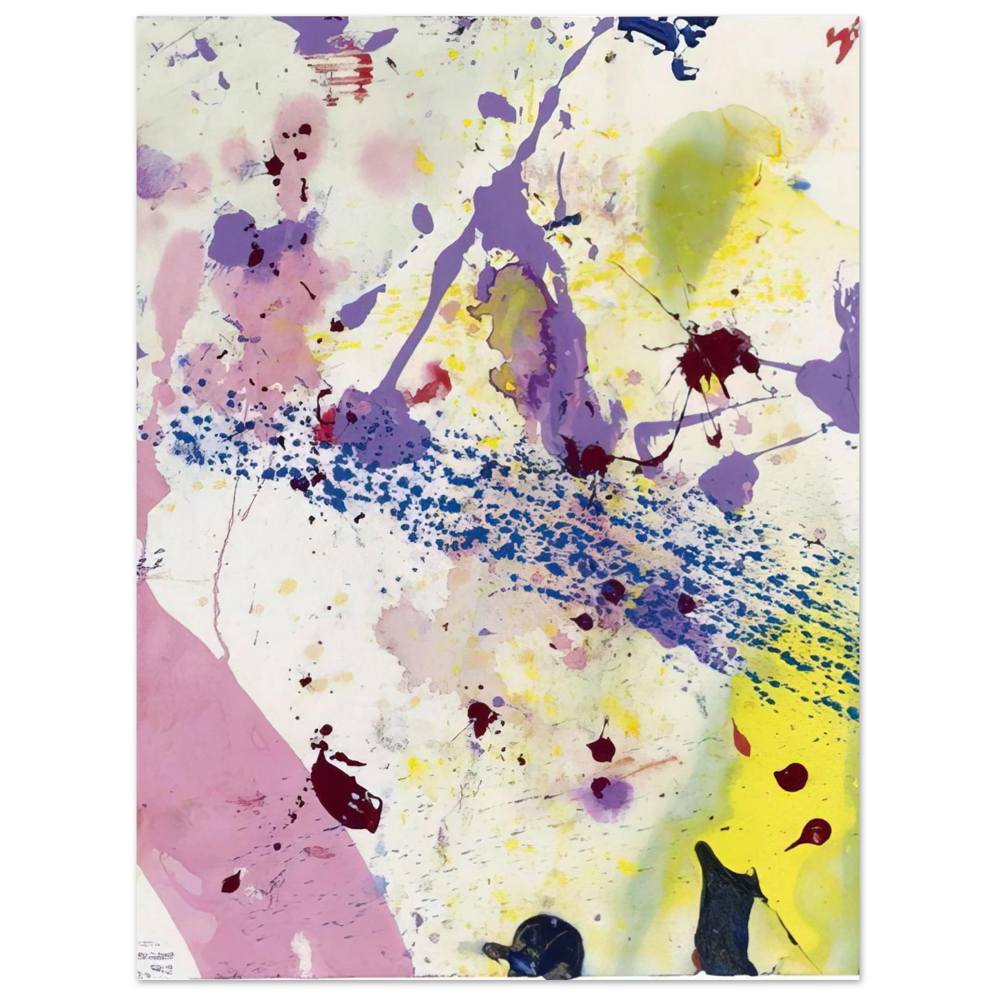 Sam Francis - Untitled  SF 90-342   75x100 cm / 30x40inches Fine Art Poster