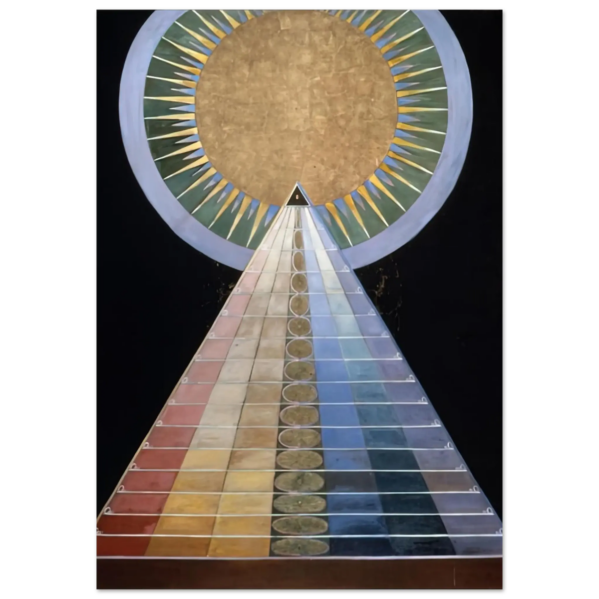 Hilma af Klint - ALTAR PAINTING 1915 Wall art - 13x18 cm / 5x7 Inches - Fine Art Poster - -