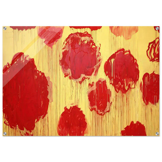 Untitled  Peonias series  - Cy Twombly Acrylic Print - 70x100 cm / 28x40″ inches