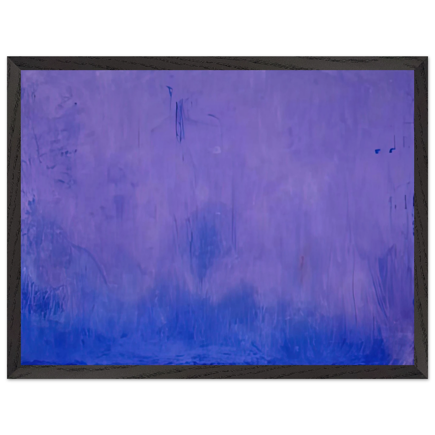 Helen Frankenthaler - Warming Trend, 2002- Wall Art - 30x40 cm / 12x16 inches - Premium Wooden Framed Poster With Fine Art Paper-canvas - Black frame