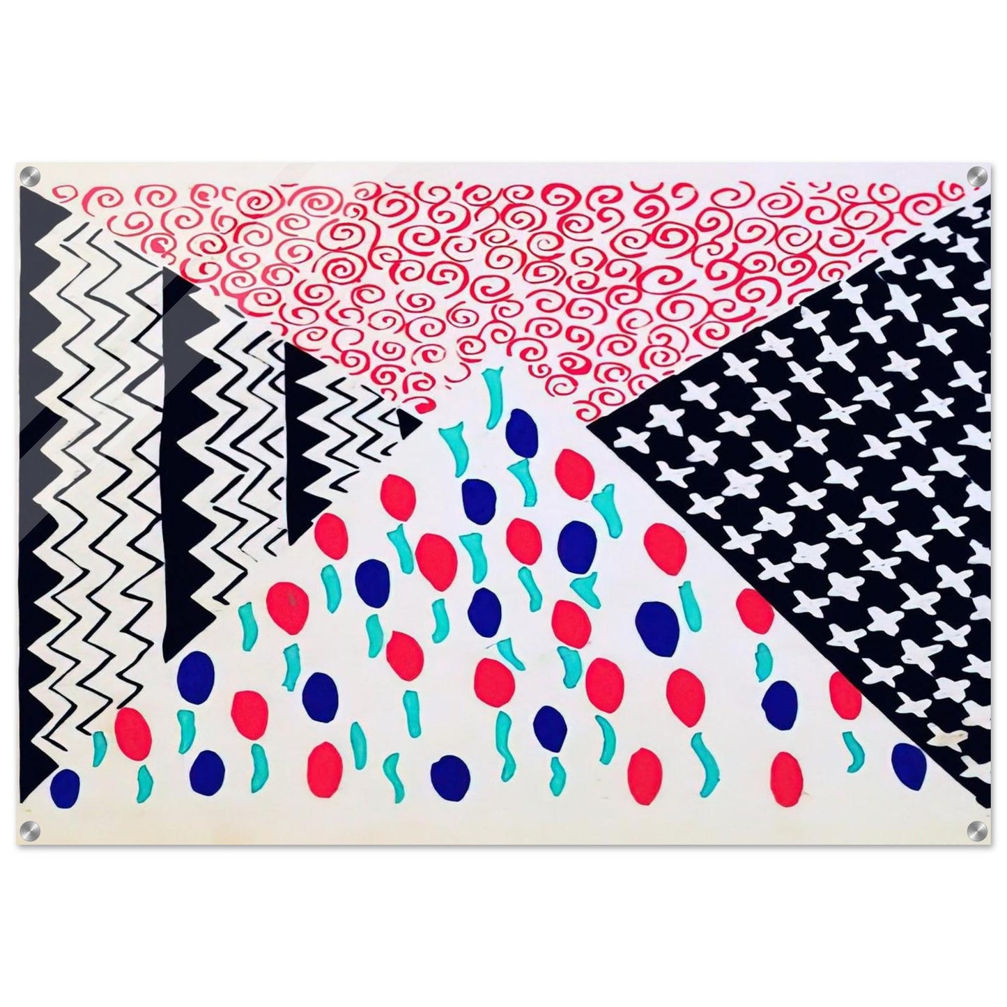 COMPOSITION 39 - Sonia Delaunay Acrylic Print - 70x100 cm / 28x40″ inches