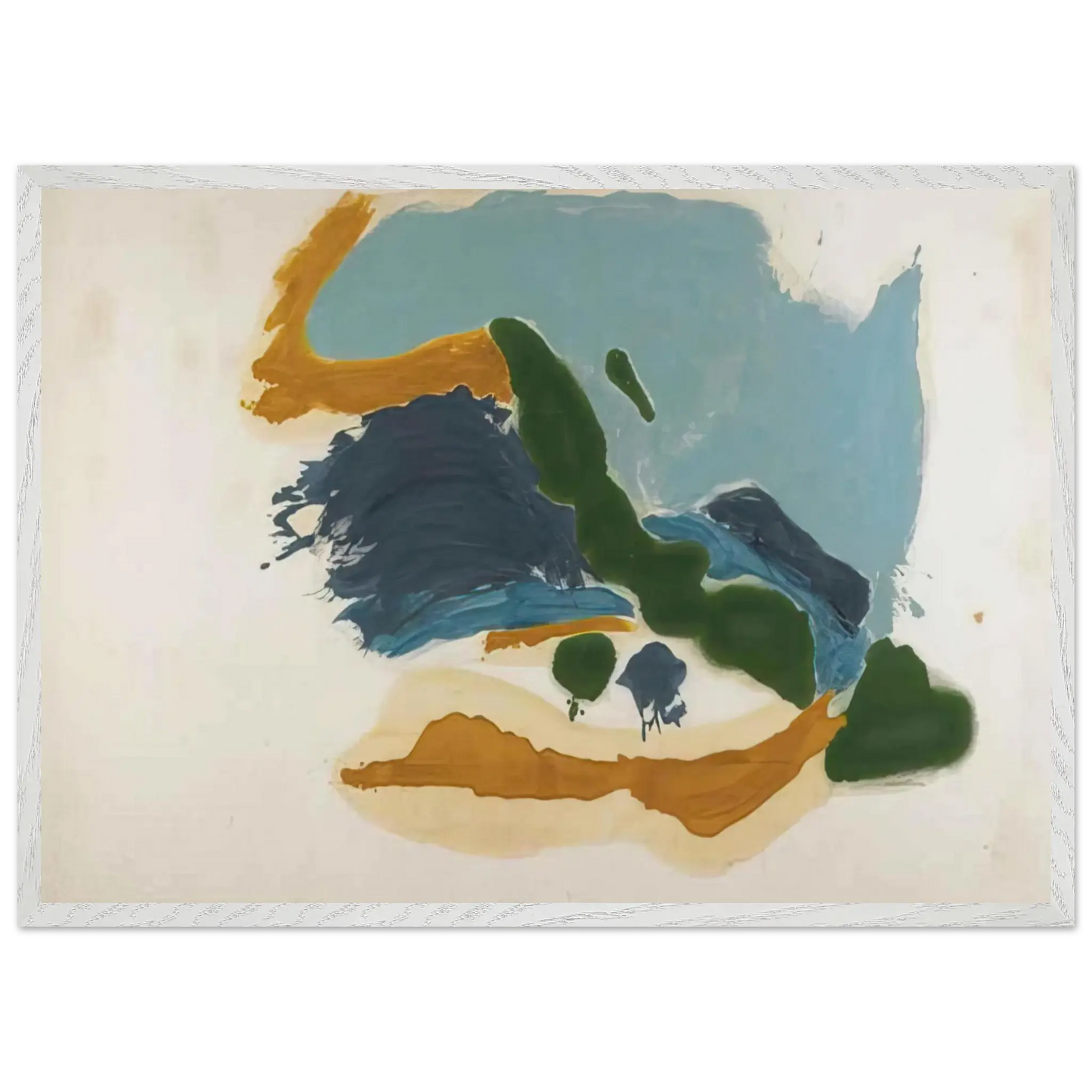 Helen Frankenthaler - Tuscany - 1963 Wall art - A3 (29.7 x 42  cm) - Premium Wooden Framed Poster With Fine Art Paper - Black frame