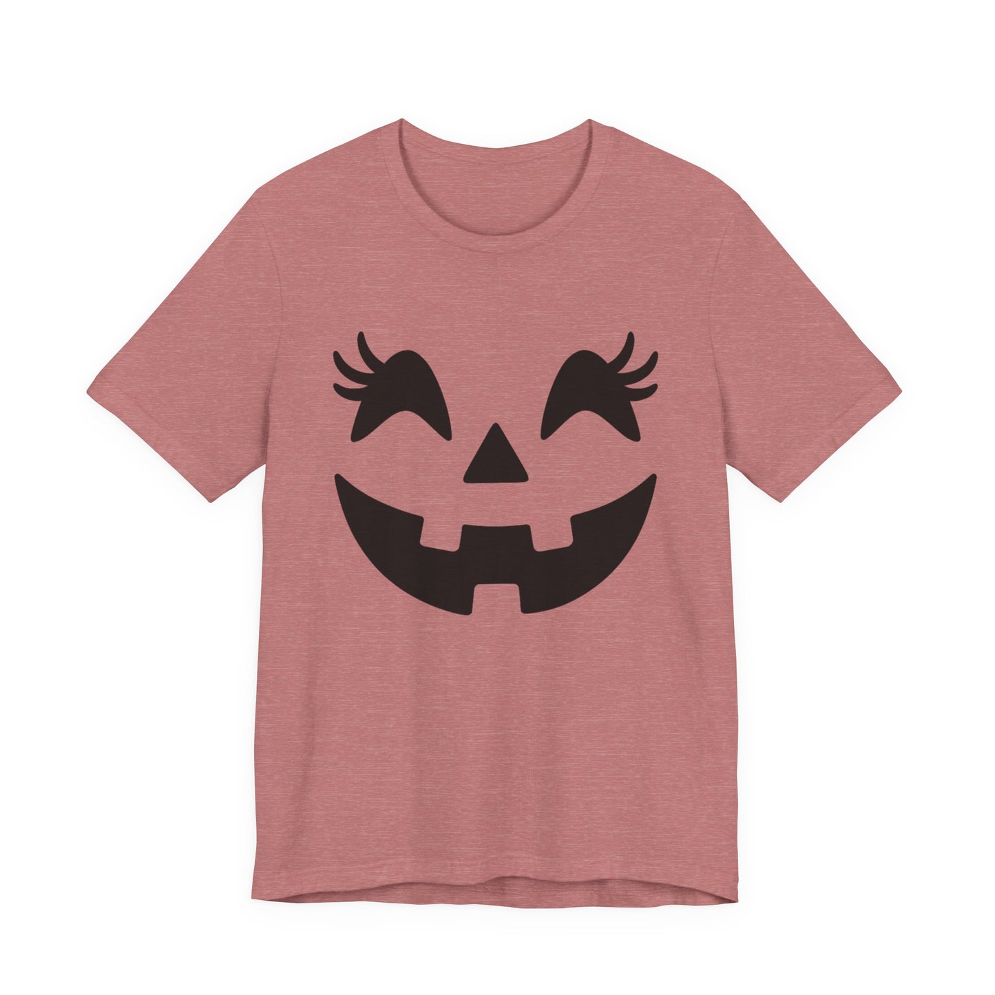 Jack-o'-lantern Gezicht Pompoen Wimpers Halloween Vrouwen Meisjes T-Shirt