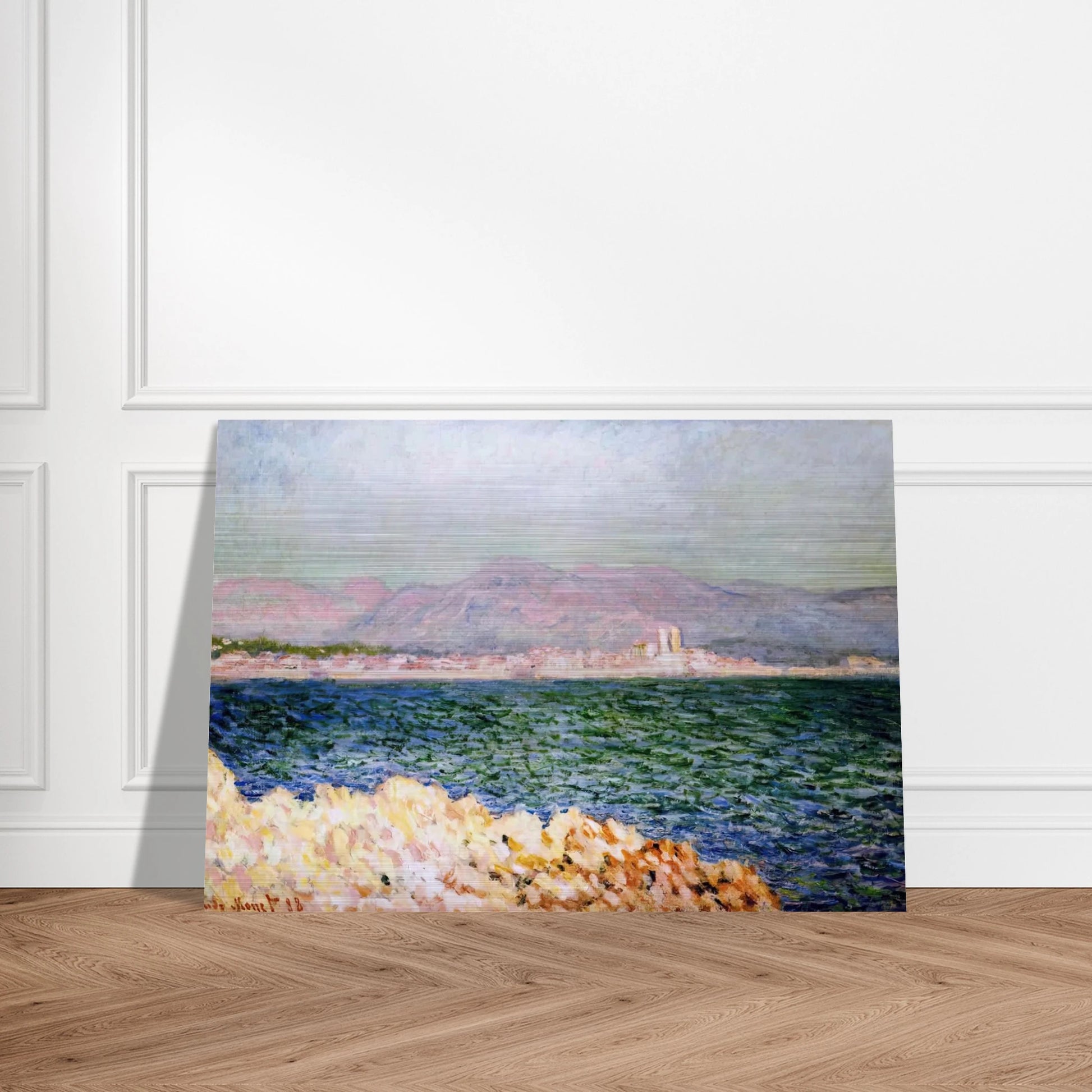 The Gulf of Antibes - claude monet Brushed Aluminum Print - 70x100 cm / 28x40 inches | claude monet Aluminum Print | claude monet Prints