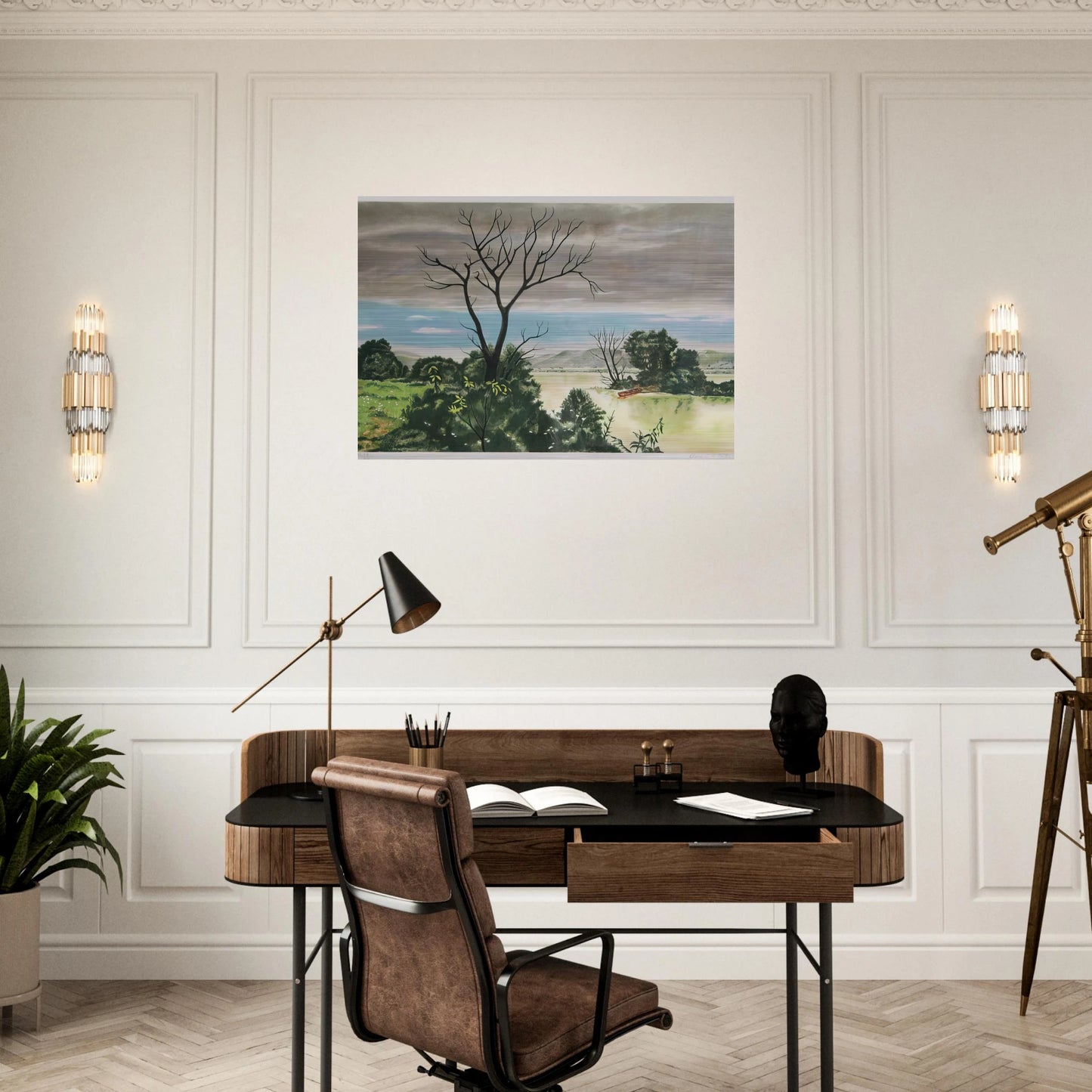 Untitled - Early Spring Landscape - 1979 - Clarence Holbrook Carter Brushed Aluminum Print - 70x100 cm / 28x40 inches | Clarence Holbrook Carter Aluminum Print | Clarence Holbrook Carter Prints