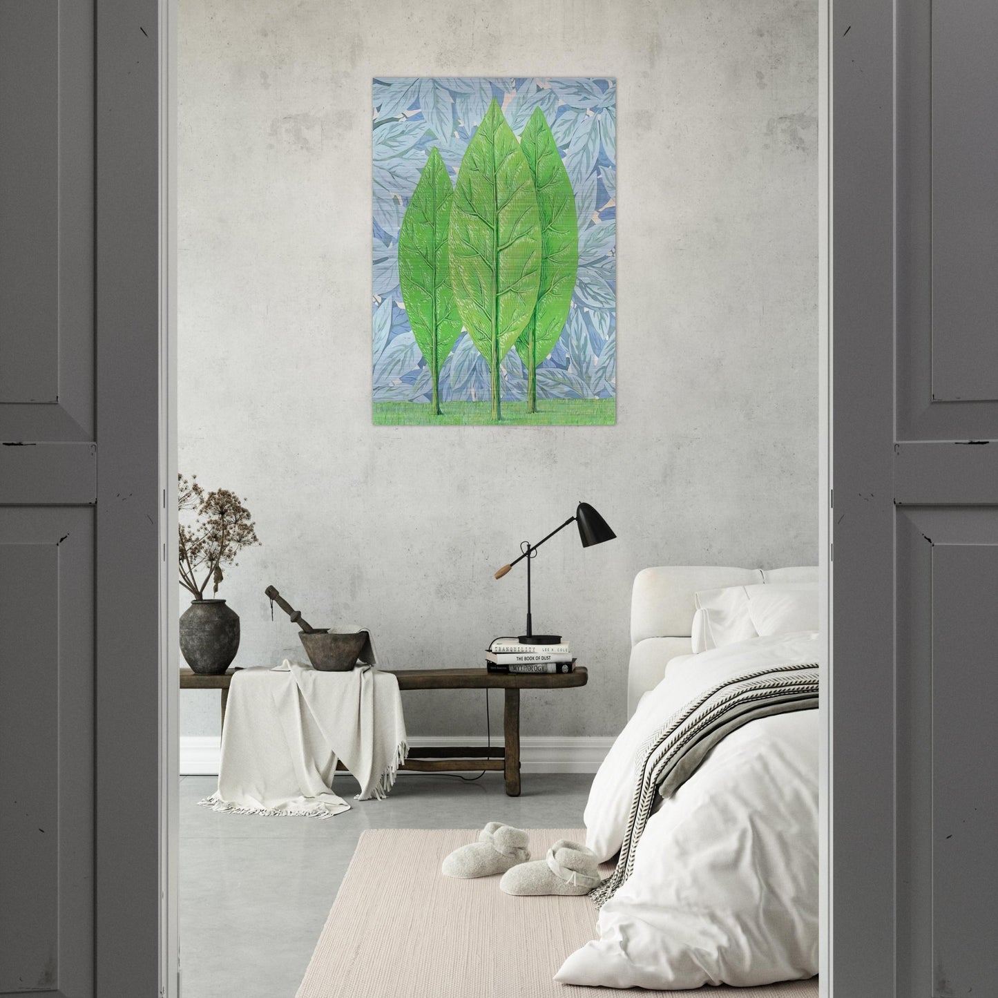 THE GOOD SEASON 1961 - Rene Magritte Brushed Aluminum Print - 70x100 cm / 28x40 inches | Rene Magritte Aluminum Print | Rene Magritte Prints