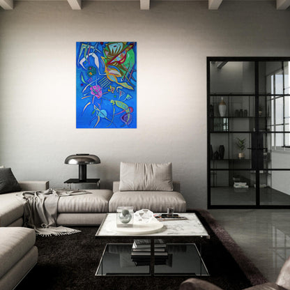 GROUPING 1937 - Wassily Kandinsky Brushed Aluminum Print - 70x100 cm / 28x40 inches | Wassily Kandinsky Aluminum Print | Wassily Kandinsky Prints