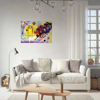 YELLOW RED BLUE 1925 - Wassily Kandinsky Brushed Aluminum Print - 70x100 cm / 28x40 inches | Wassily Kandinsky Aluminum Print | Wassily Kandinsky Prints