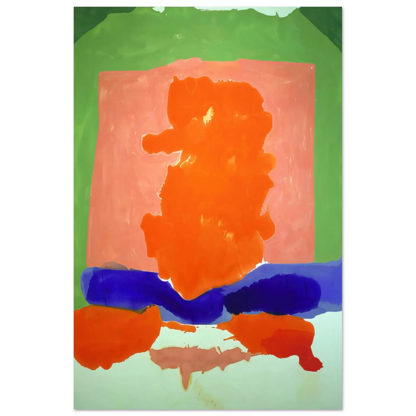 Helen Frankenthaler - Small s Paradise - 1964 Wall art - 45x60 cm / 18x24 Inches - Premium Wooden Framed Poster With Fine Art Paper - Wood frame