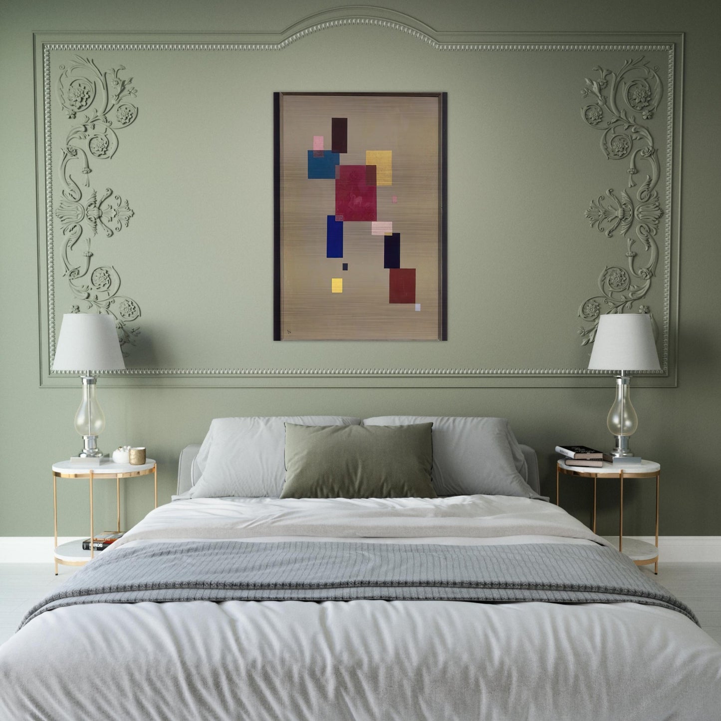 THREE RECTANGLES 1930 - Wassily Kandinsky Brushed Aluminum Print - 70x100 cm / 28x40 inches | Wassily Kandinsky Aluminum Print | Wassily Kandinsky Prints