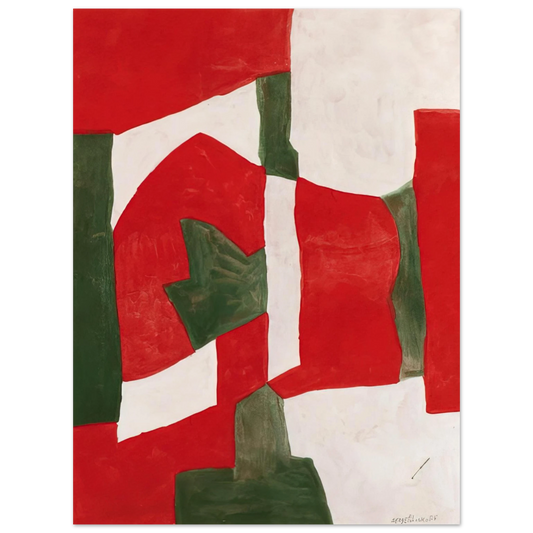 Serge Poliakoff - Untitled - Tachisme  75x100 cm / 30x40inches Fine Art Poster