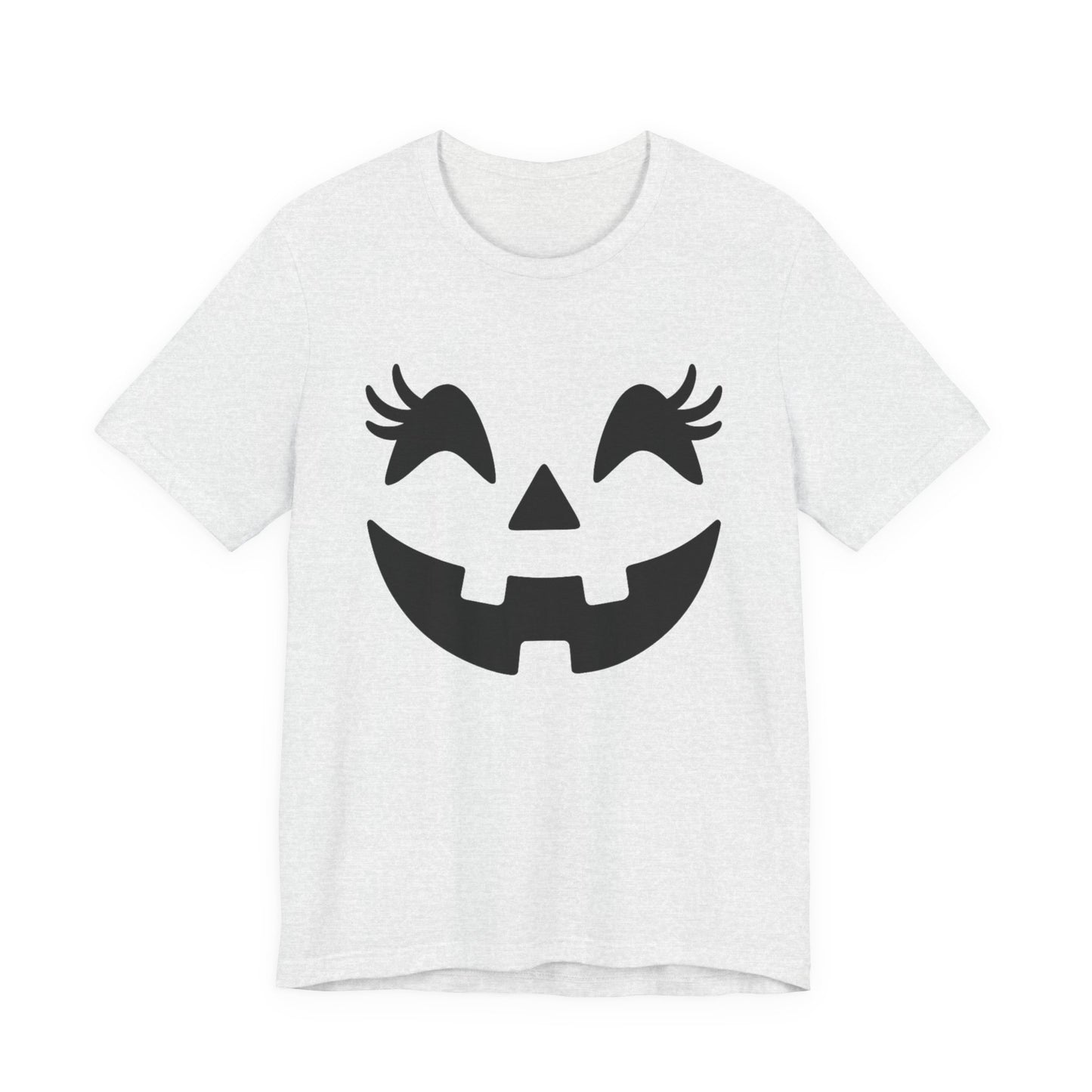 Jack-o'-lantern Gezicht Pompoen Wimpers Halloween Vrouwen Meisjes T-Shirt