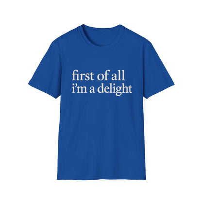Allereerst ben ik een Leuke Shirt, Grappig Citaat T-shirt voor Vrouwen, Sassy Zegging Trui, Geestig Grafisch Cadeau voor Beste Vriendin