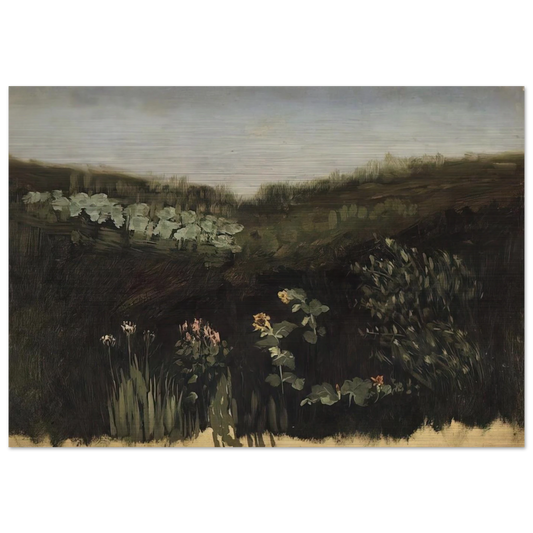 Sunflowers. Crimea - Arkhyp Kuindzhi Brushed Aluminum Print - 70x100 cm / 28x40 inches | Arkhyp Kuindzhi Aluminum Print | Arkhyp Kuindzhi Prints