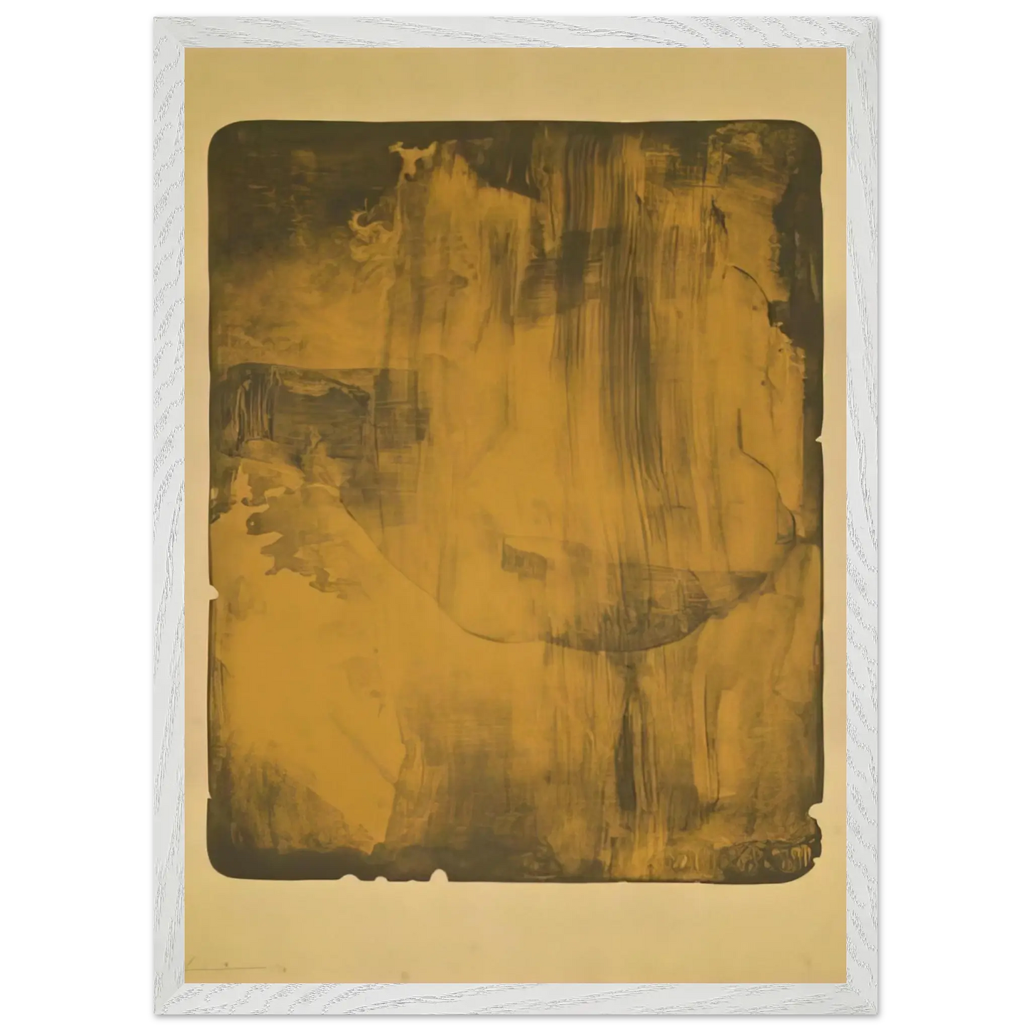 Helen Frankenthaler - Bronze Smoke - 1978 Wall art - A3 (29.7 x 42  cm) - Premium Wooden Framed Poster With Fine Art Paper - White frame