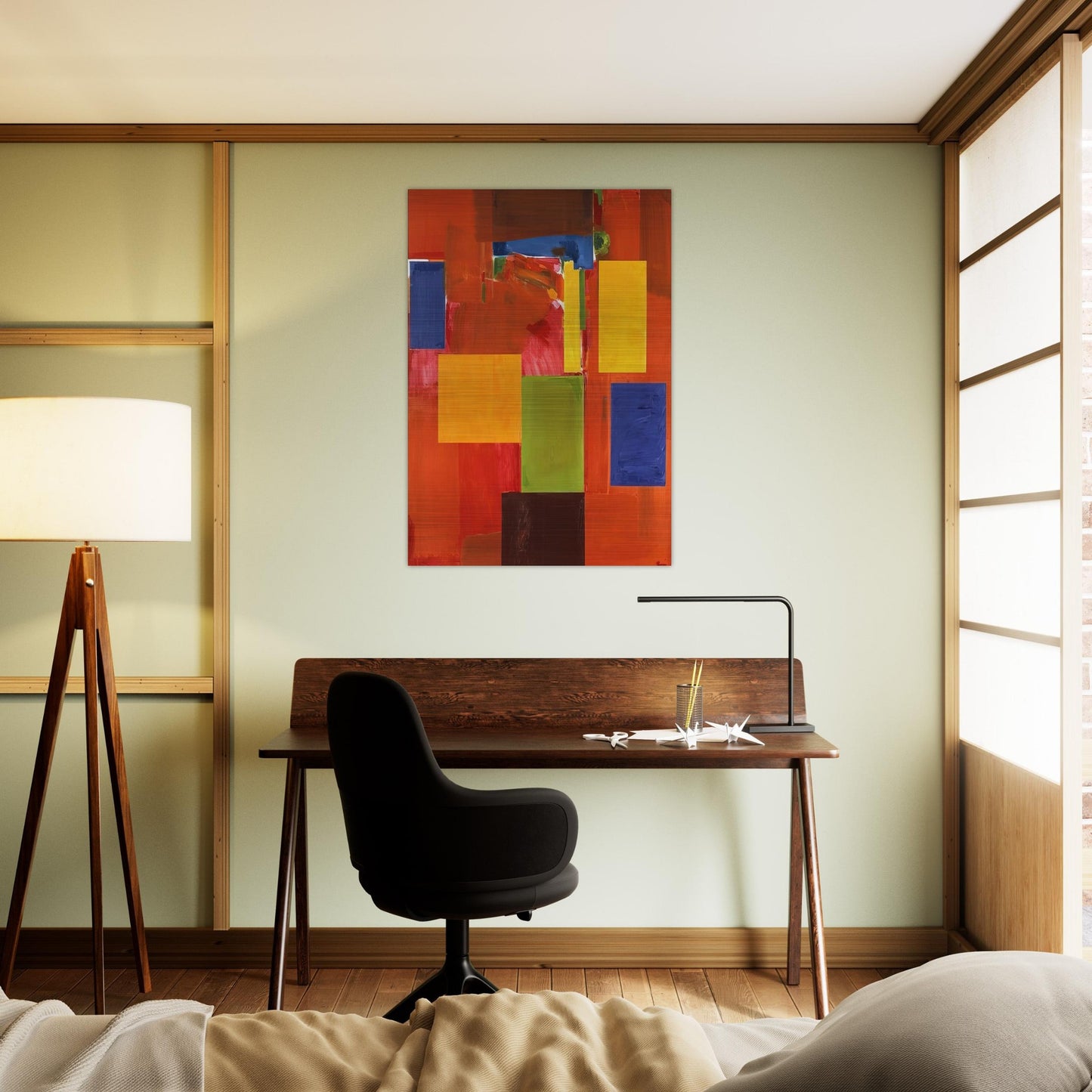 Sanctum Sanctorum - Hans Hofmann Brushed Aluminum Print - 70x100 cm / 28x40 inches | Hans Hofmann Aluminum Print | Hans Hofmann Prints