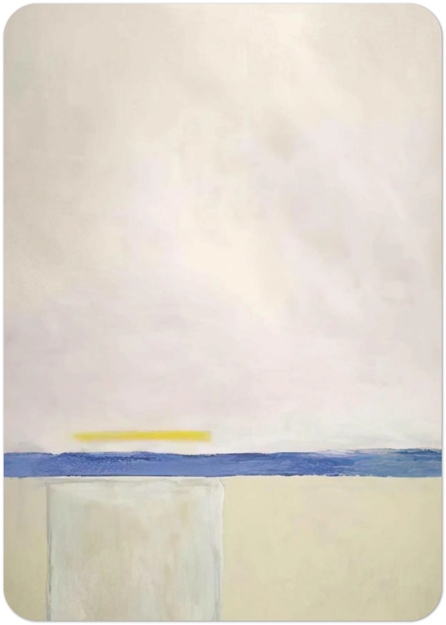 Low White Sun Box - 1965 By Theodoros Stamos Pack of 10 Post Cards | Theodoros Stamos Post Cards | A6 (10.5 x 14.8 cm) - 4.1 x 5.8 inches