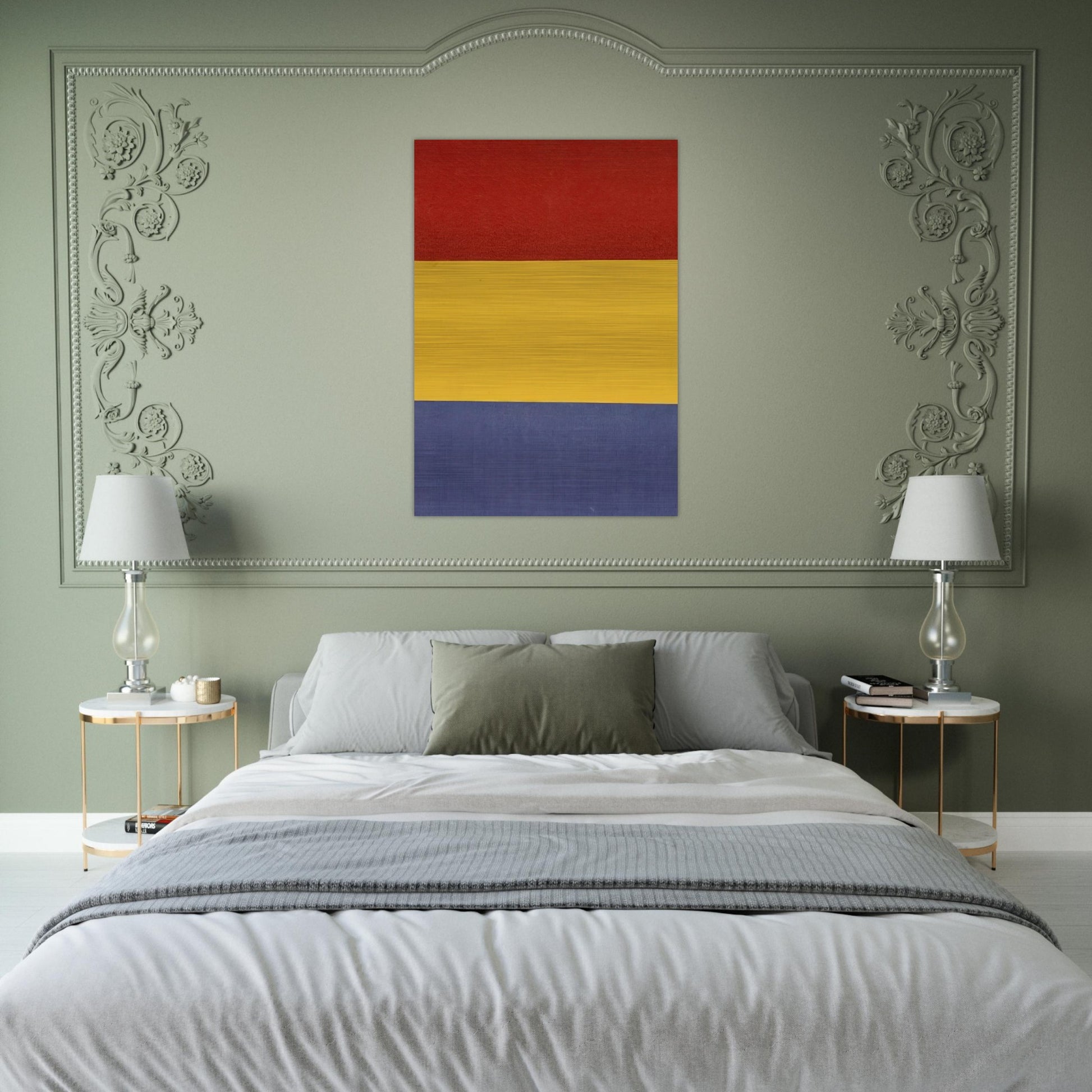 Red, Yellow, Blue - Ellsworth Kelly Brushed Aluminum Print - 70x100 cm / 28x40 inches | Ellsworth Kelly Aluminum Print | Ellsworth Kelly Prints