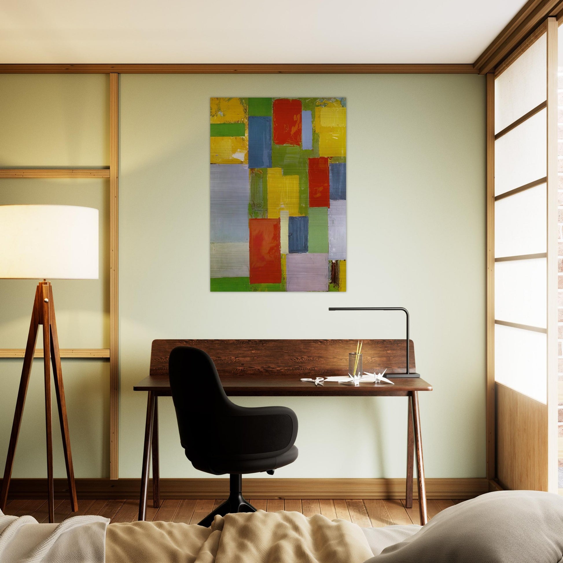 Abstract Euphony - Hans Hofmann Brushed Aluminum Print - 70x100 cm / 28x40 inches | Hans Hofmann Aluminum Print | Hans Hofmann Prints