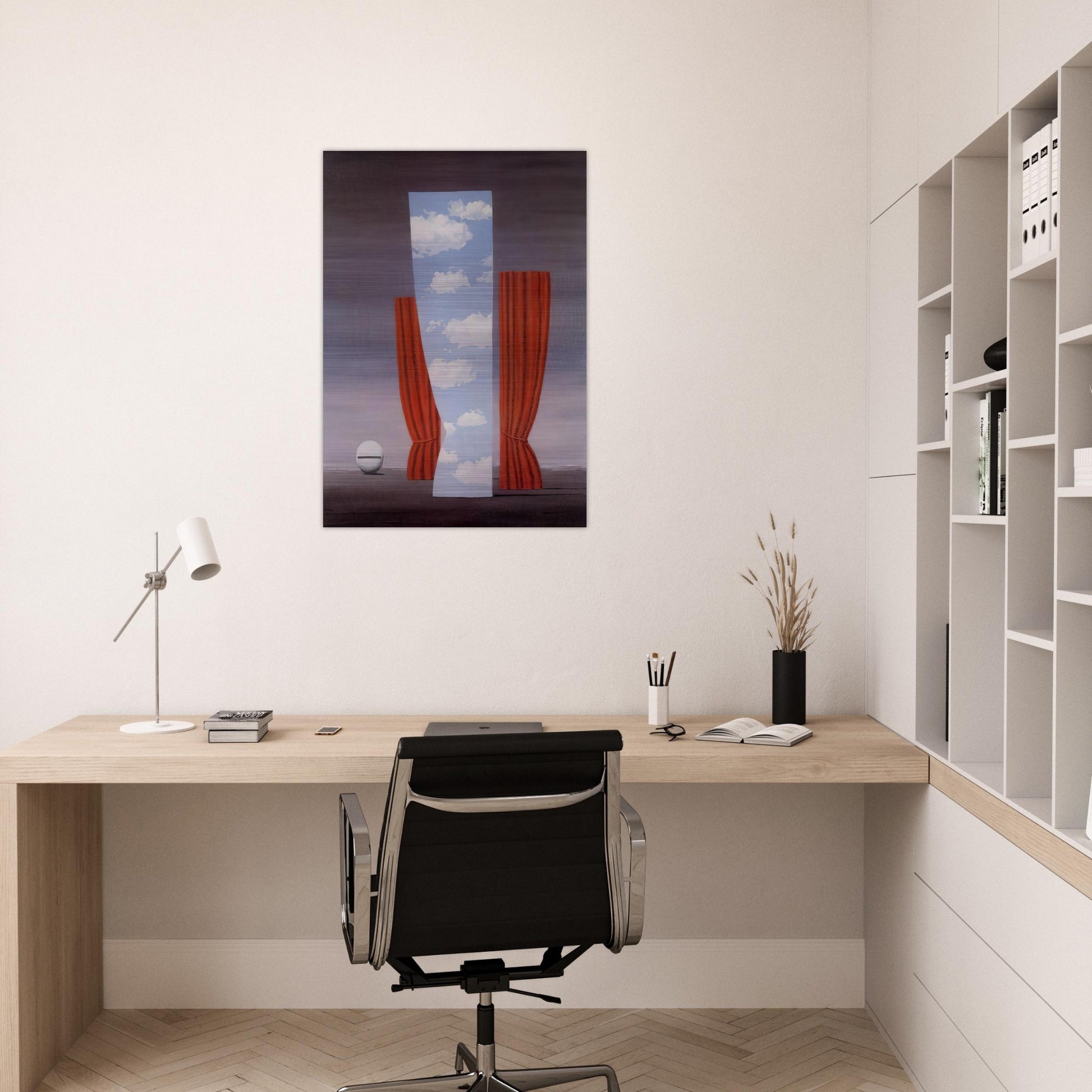 GIOCONDA 1964 - Rene Magritte Brushed Aluminum Print - 70x100 cm / 28x40 inches | Rene Magritte Aluminum Print | Rene Magritte Prints