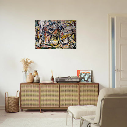 CIRCUMCISION JANUARY 1946 1 - Jackson Pollock Brushed Aluminum Print - 70x100 cm / 28x40 inches | Jackson Pollock Aluminum Print | Jackson Pollock Prints