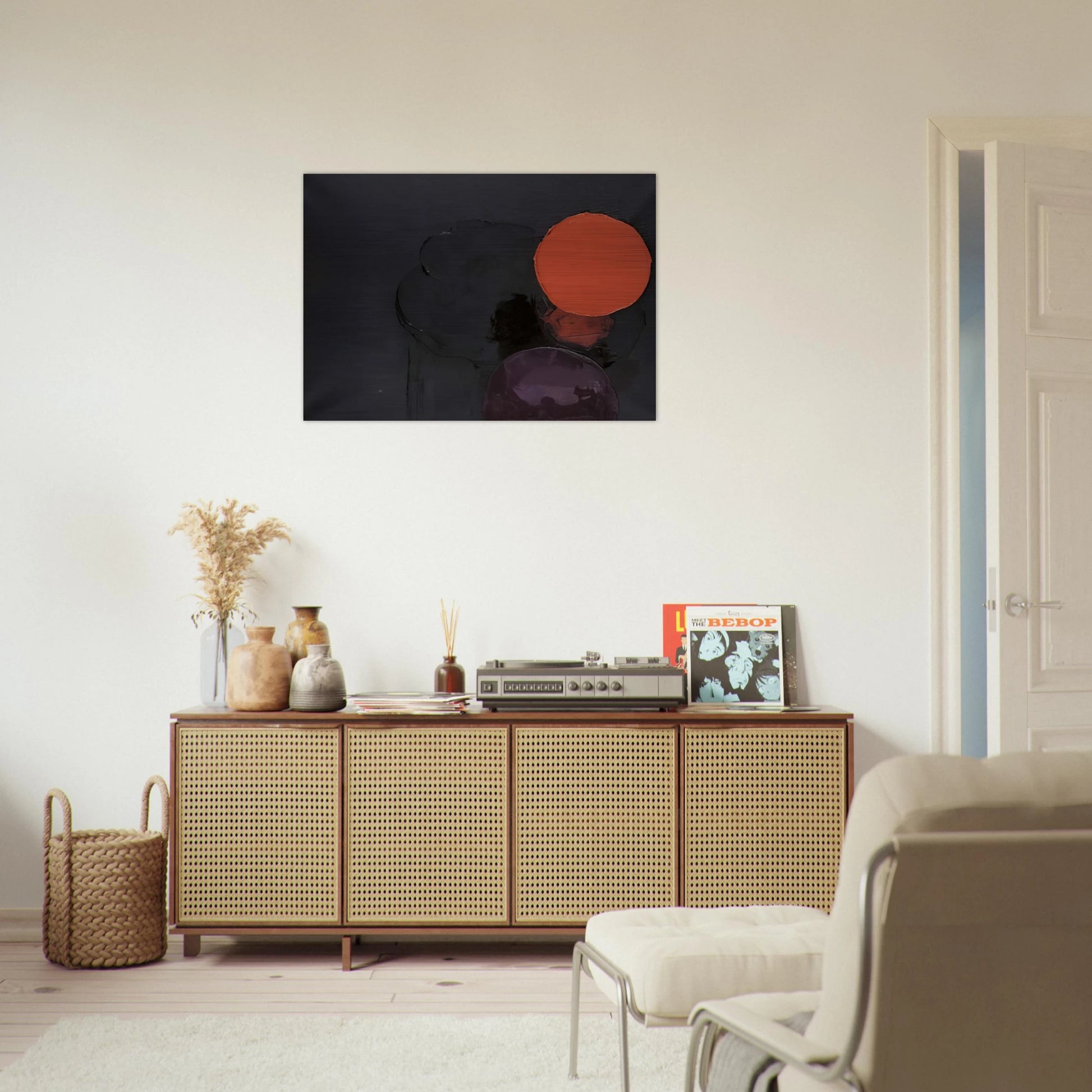 PAINTING 847 - Luis Feito Brushed Aluminum Print - 70x100 cm / 28x40 inches | Luis Feito Aluminum Print | Luis Feito Prints