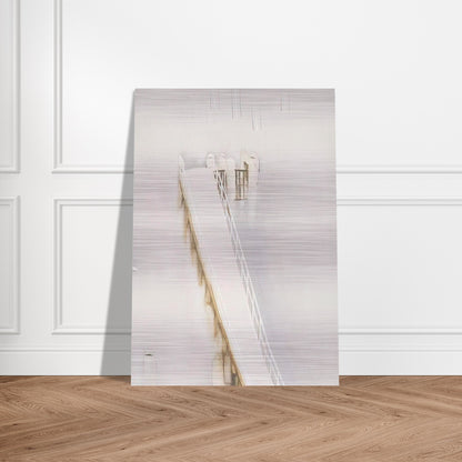 Lavender Bay Pier in the Rain - 1976 - Brett Whiteley Brushed Aluminum Print - 70x100 cm / 28x40 inches | Brett Whiteley Aluminum Print | Brett Whiteley Prints