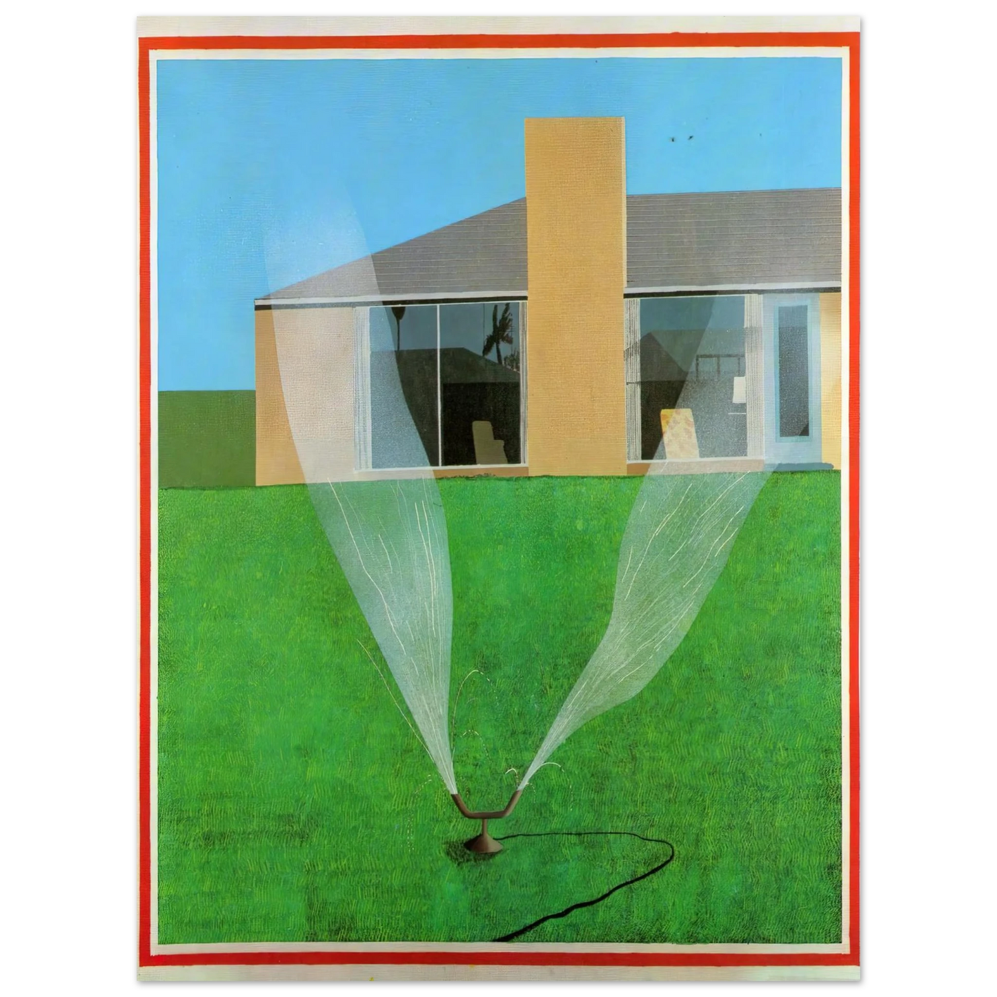 David Hockney - David Hockney Wall art - 50x50 cm / 20x20 inches - Premium Wooden Framed Poster With Fine Art Paper-canvas - Black frame