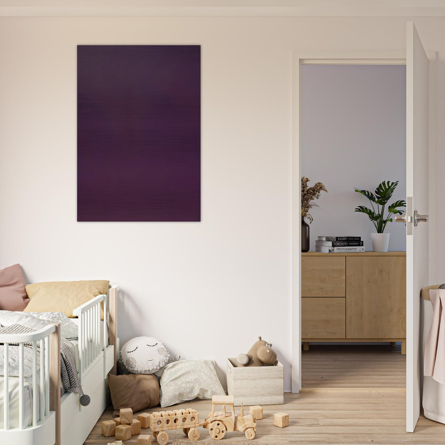 Microchromie 70, ZL violet d'Egypte - Fernand Leduc Brushed Aluminum Print - 70x100 cm / 28x40 inches | Fernand Leduc Aluminum Print | Fernand Leduc Prints