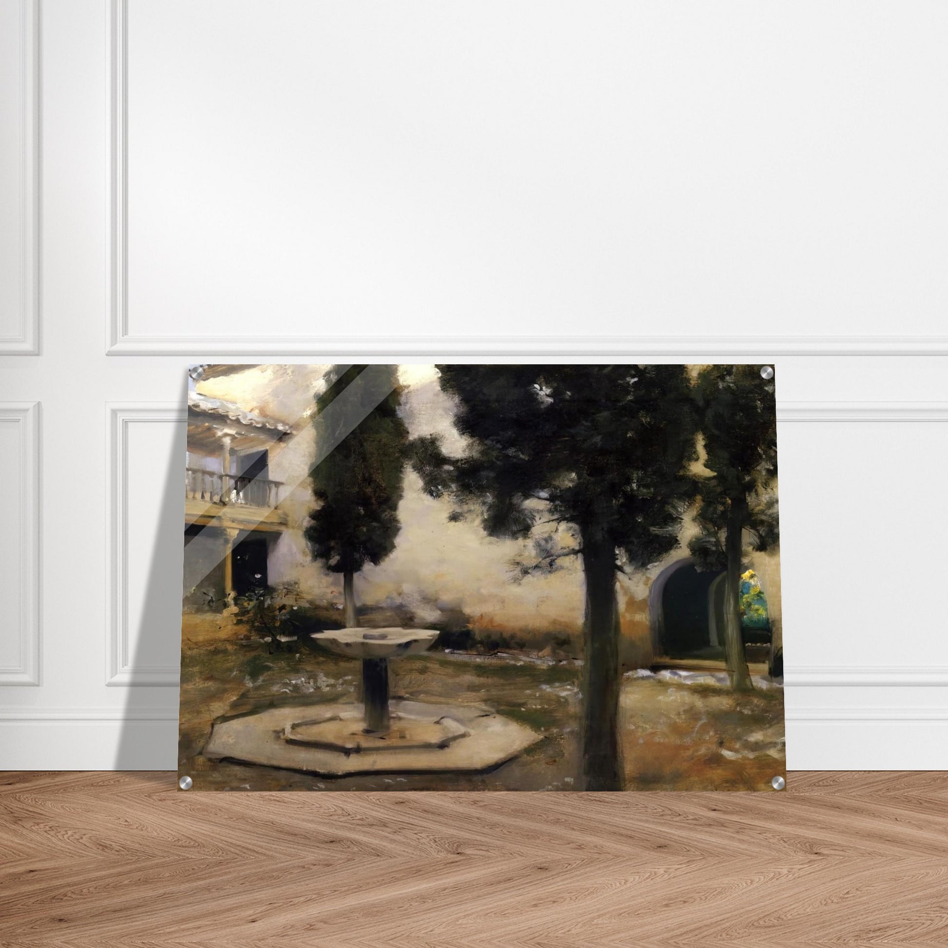 Alhambra, Patio de la Reja - John Singer Sargent Acrylic Print - 70x100 cm / 28x40″ inches