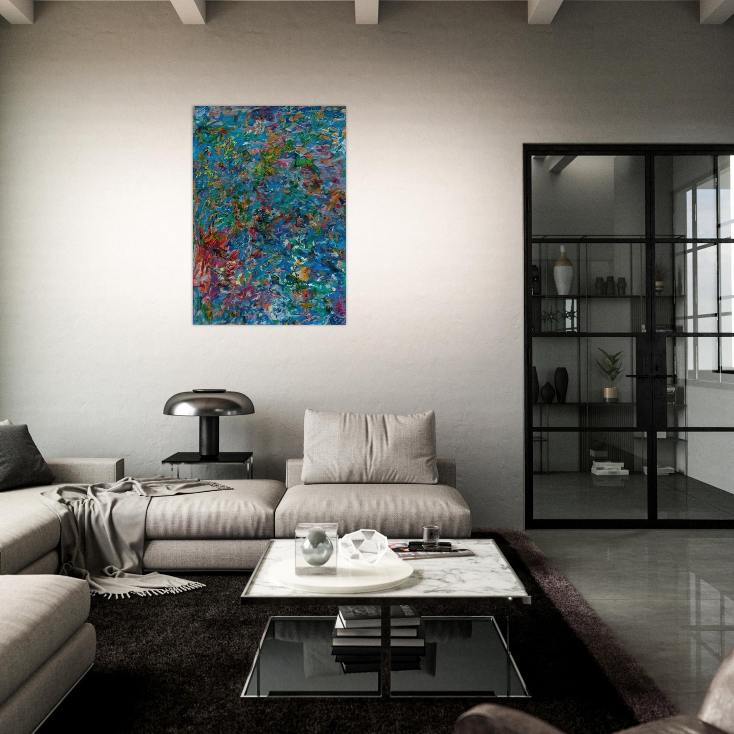 UNTITLED 1963 - Milton Resnick Brushed Aluminum Print - 70x100 cm / 28x40 inches | Milton Resnick Aluminum Print | Milton Resnick Prints