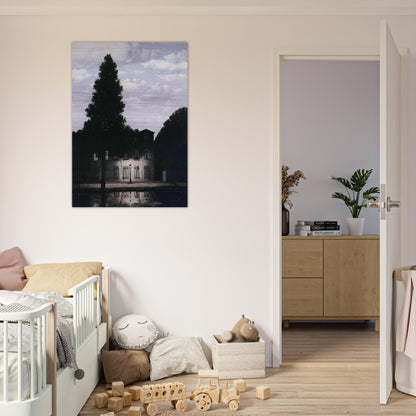 THE EMPIRE OF LIGHTS 1954 - Rene Magritte Brushed Aluminum Print - 70x100 cm / 28x40 inches | Rene Magritte Aluminum Print | Rene Magritte Prints