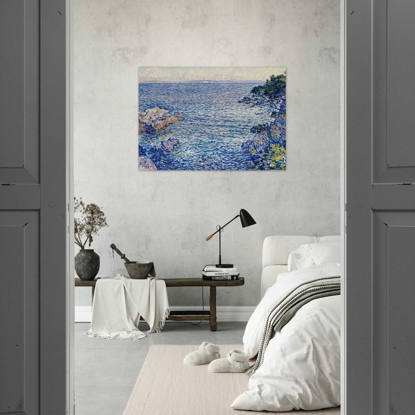 THE POINT OF ROSSIGNOL 1904 - Theo van Rysselberghe Brushed Aluminum Print - 70x100 cm / 28x40 inches | Theo van Rysselberghe Aluminum Print | Theo van Rysselberghe Prints