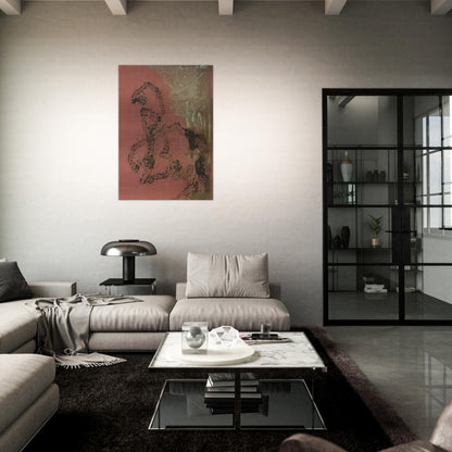 Oxidation Painting - Andy Warhol Brushed Aluminum Print - 70x100 cm / 28x40 inches | Andy Warhol Aluminum Print | Andy Warhol Prints