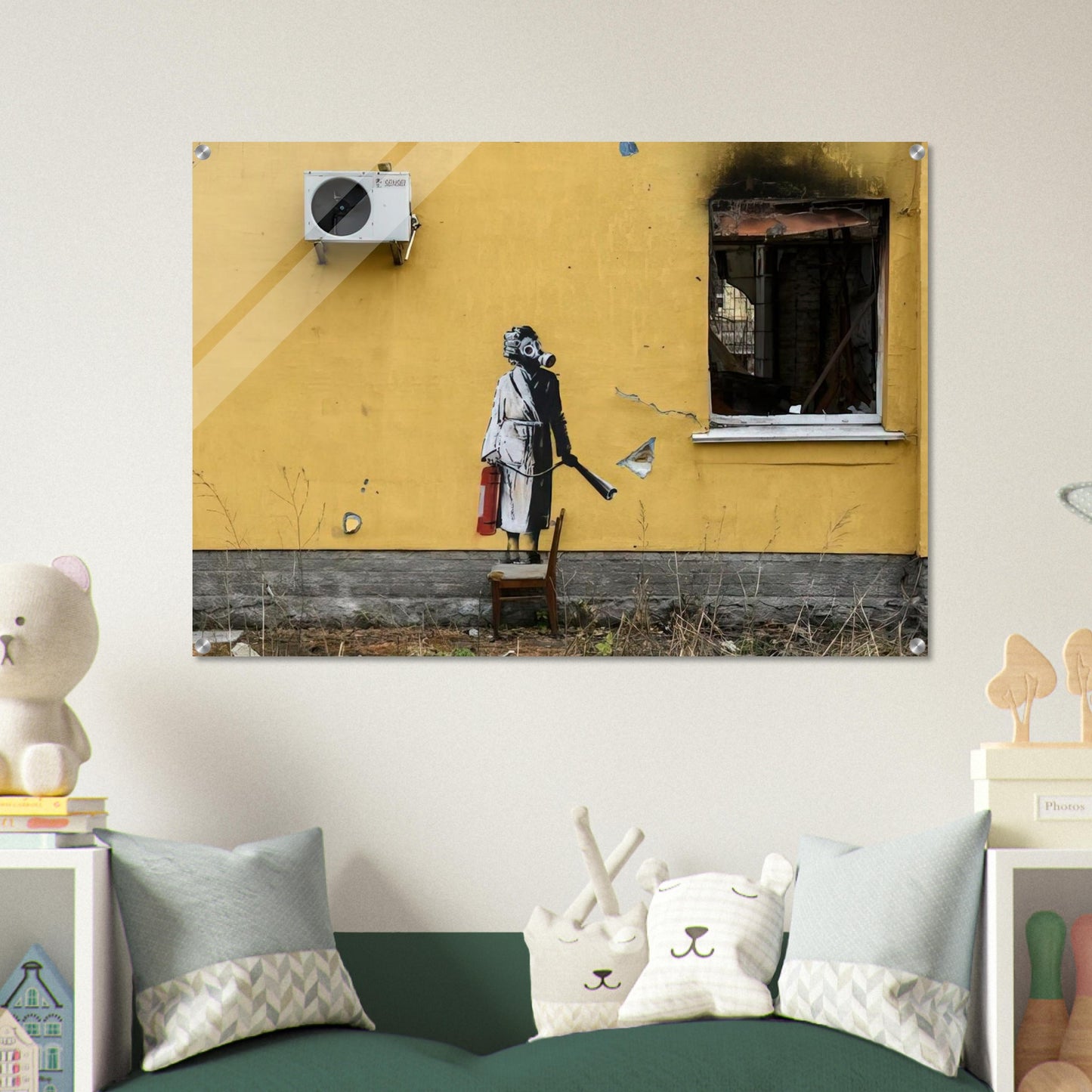 HOSTOMEL PROSKURIVSKA 2 2022 - Banksy Acrylic Print - 70x100 cm / 28x40″ inches | Banksy Wall Art | Banksy Prints