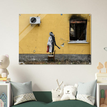 HOSTOMEL PROSKURIVSKA 2 2022 - Banksy Acrylic Print - 70x100 cm / 28x40″ inches | Banksy Wall Art | Banksy Prints