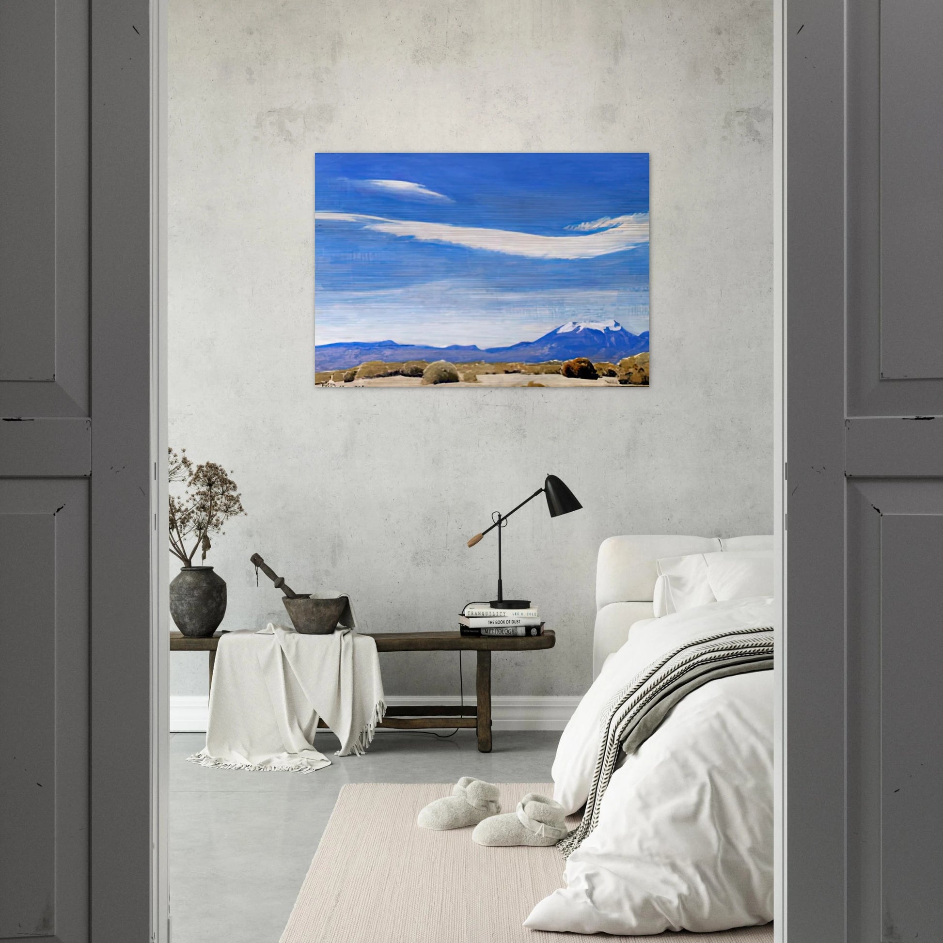 THE CLOUD COACHELLA VALLEY CALIFORNIA 1940 - Maynard Dixon Brushed Aluminum Print - 70x100 cm / 28x40 inches | Maynard Dixon Aluminum Print | Maynard Dixon Prints
