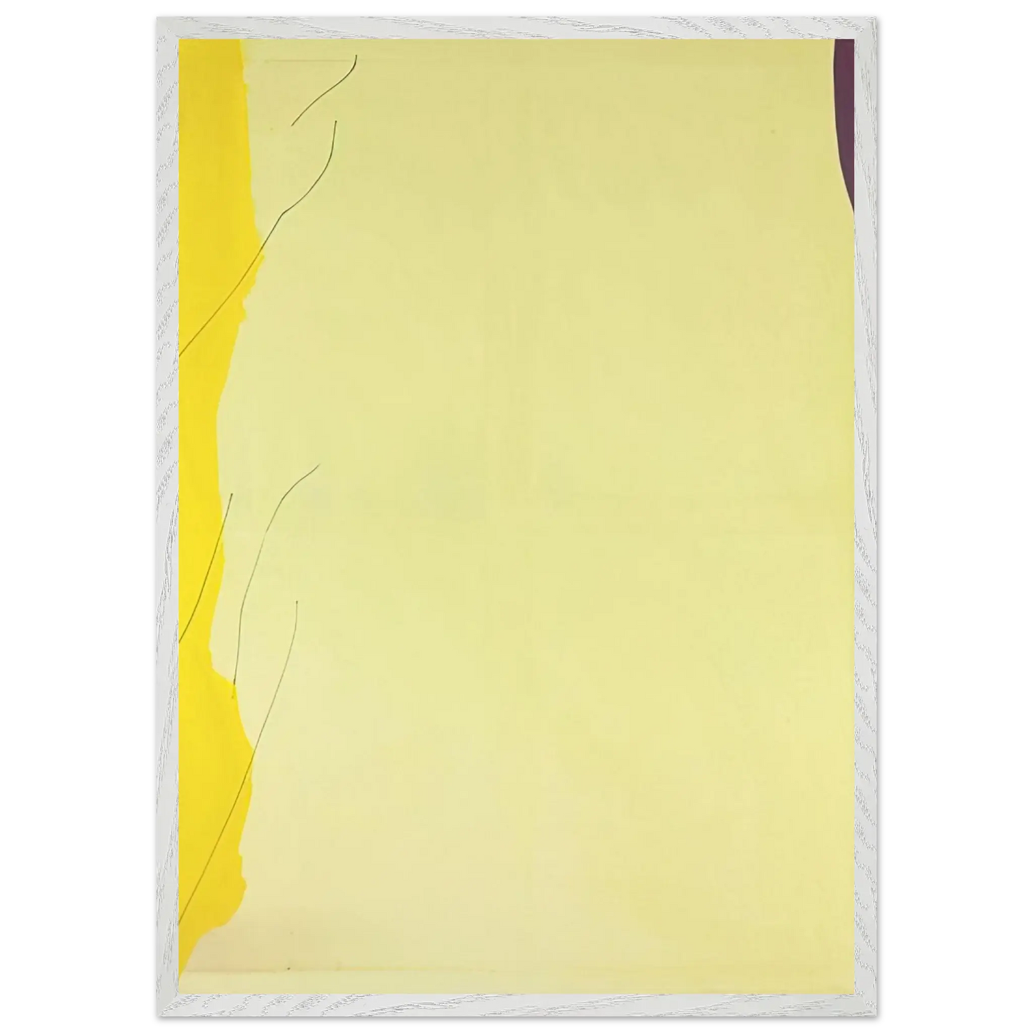 Helen Frankenthaler - Distillation - 1973 Wall art - 21x29.7 cm / 8x12" - Premium Wooden Framed Poster With Fine Art Paper - White frame