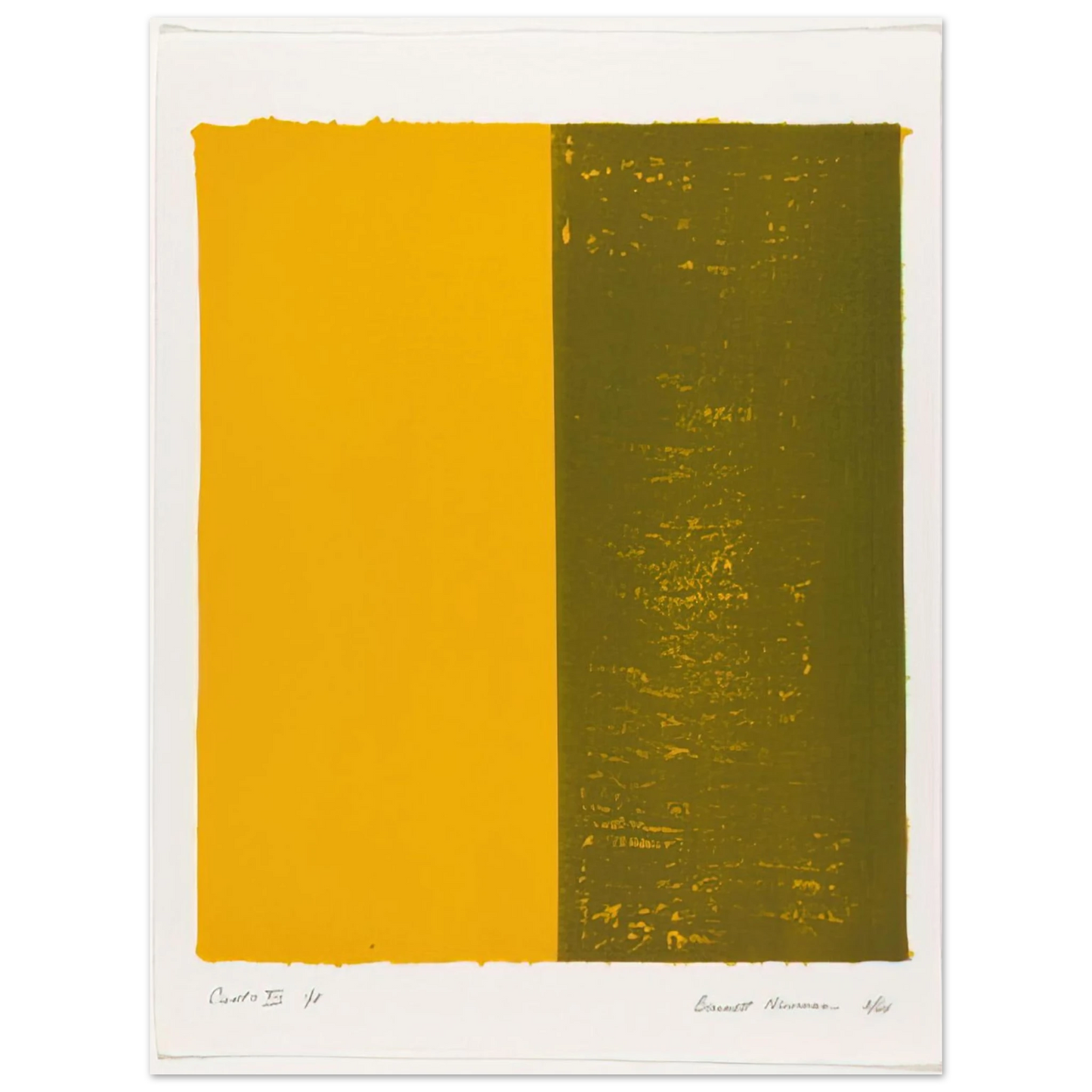 Barnett Newman - Canto XIII  75x100 cm / 30x40inches Fine Art Poster