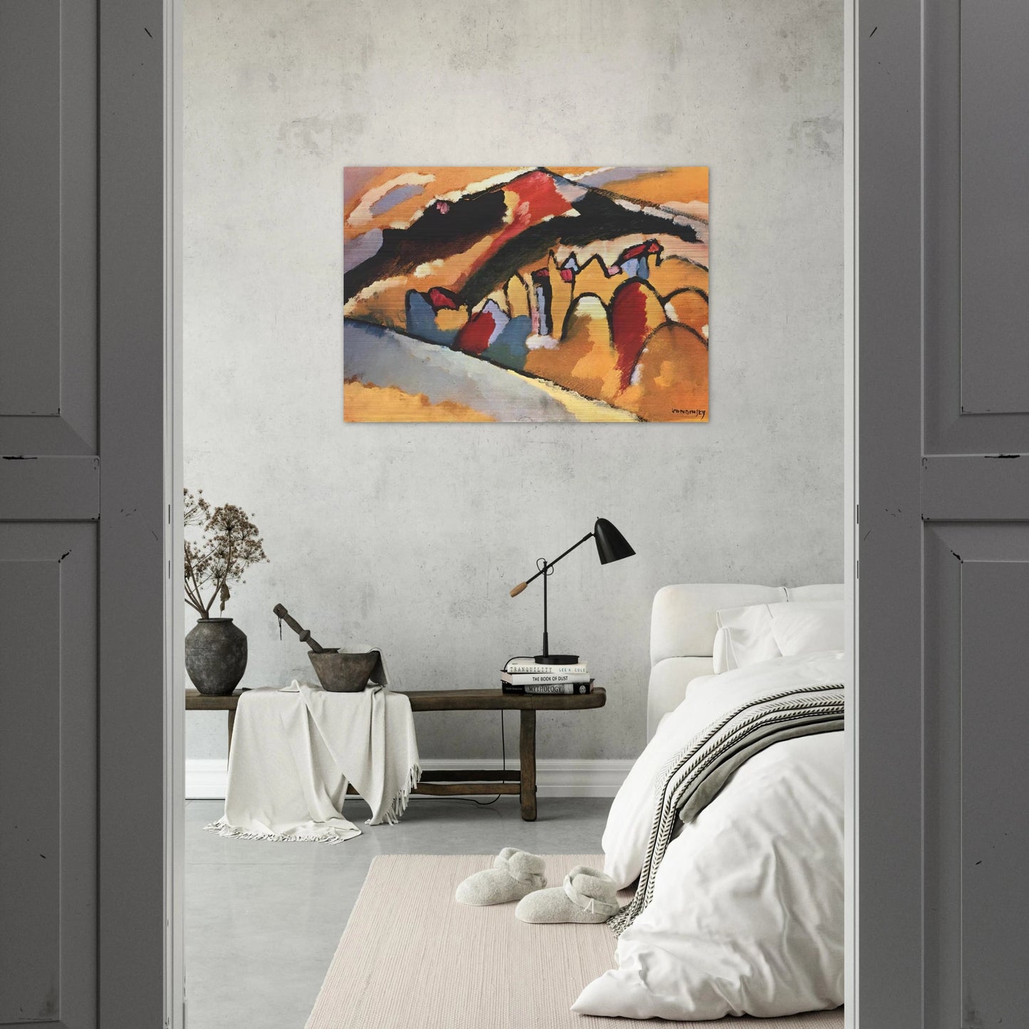 STUDY FOR AUTUMN 1909 - Wassily Kandinsky Brushed Aluminum Print - 70x100 cm / 28x40 inches | Wassily Kandinsky Aluminum Print | Wassily Kandinsky Prints