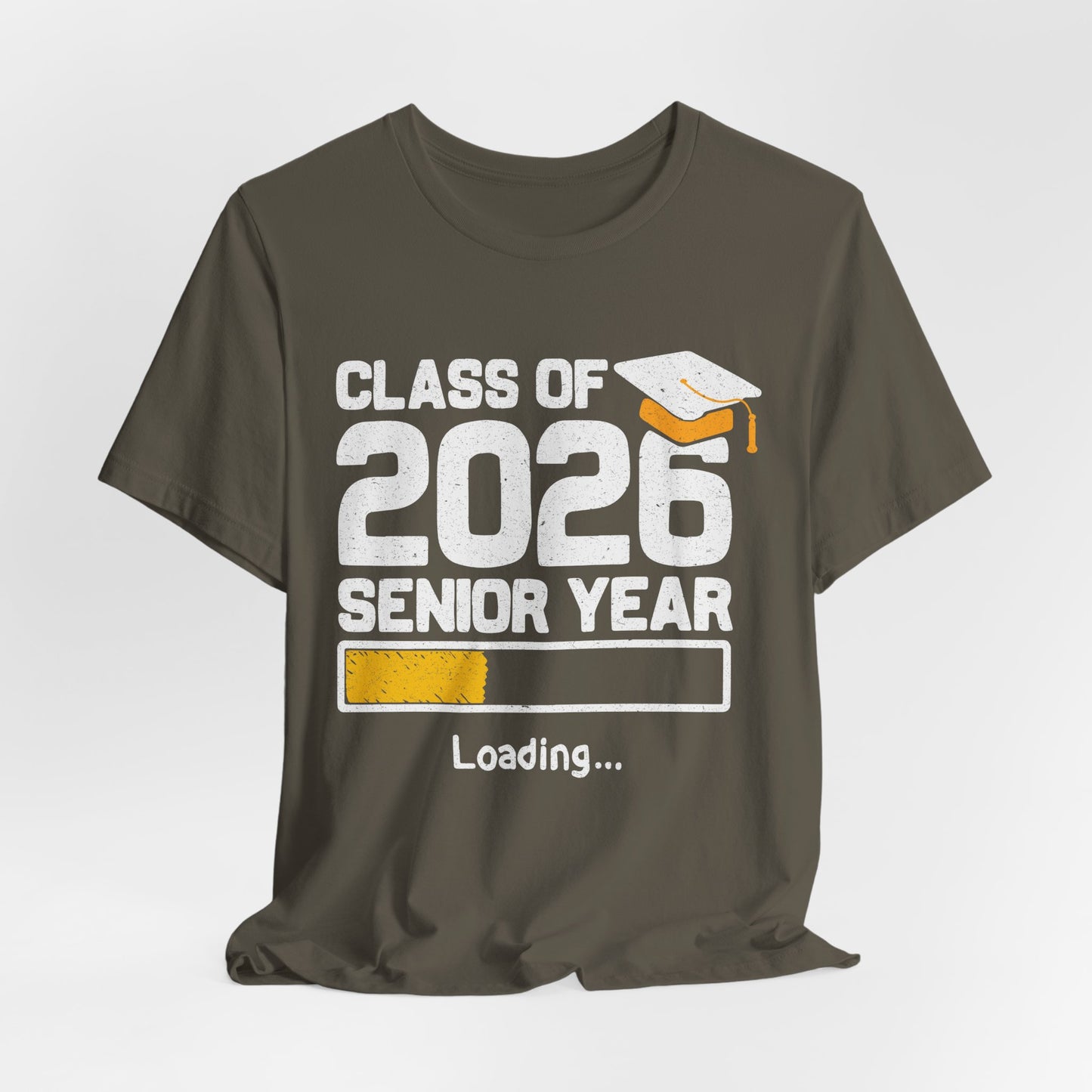 Klas van 2026 Laatstejaars T-shirt, Afstudeershirt, Unisex Afstudeergeschenk, Middelbare School Leerlingen Kleding, College Gebonden T-shirt