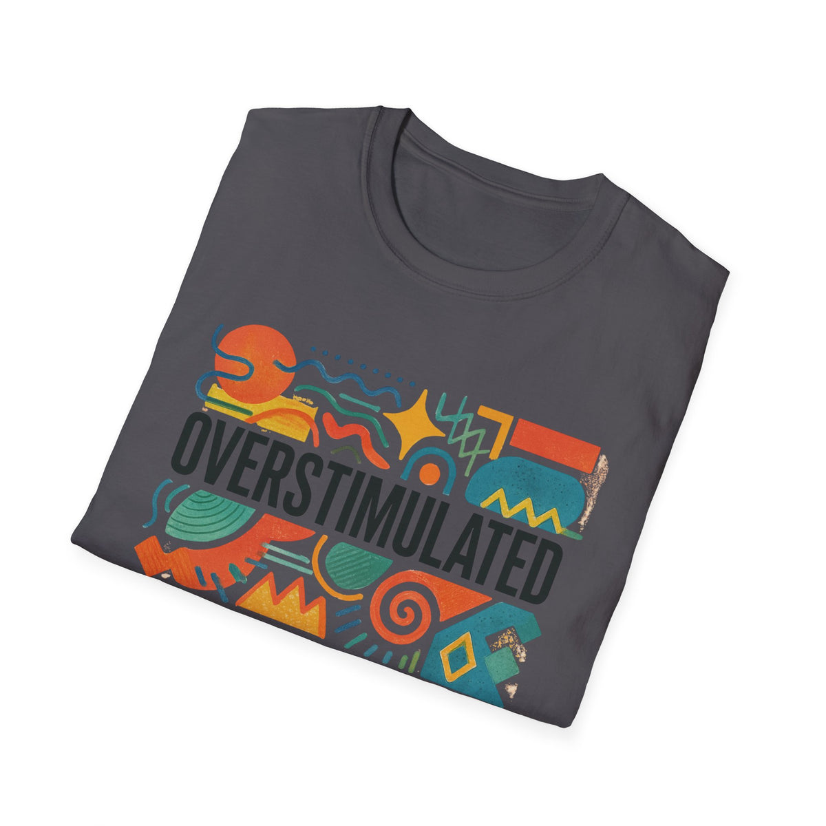 Overprikkelde Shirt voor Mama | Grappig Vermoeide Mama T-shirt | Weirdcore Kleding | Gen Z Humor T-Shirt | Uitgeput maar Esthetisch T-shirt