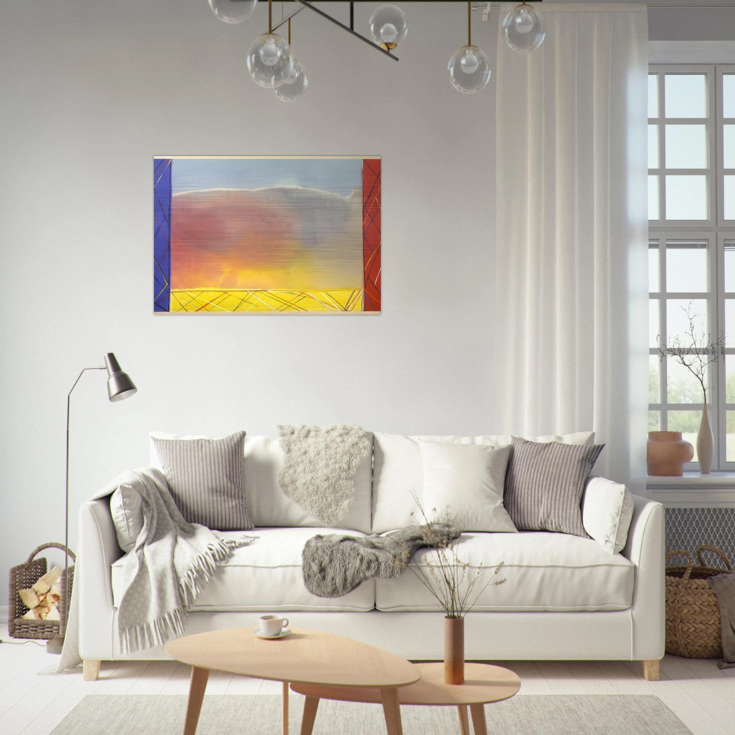 Winds Of Samoa - 1988 - Ronnie Landfield Brushed Aluminum Print - 70x100 cm / 28x40 inches | Ronnie Landfield Aluminum Print | Ronnie Landfield Prints