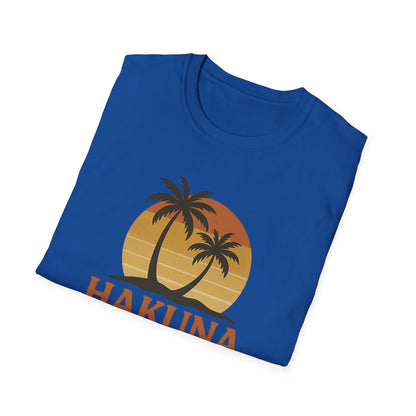 Hakuna Matata Retro Grafisch T-shirt, Geen Zorgen Positieve Vibe Shirt, Vintage 90s Geïnspireerde T-shirt, Feel Good Quote Top, Unisex Cadeau