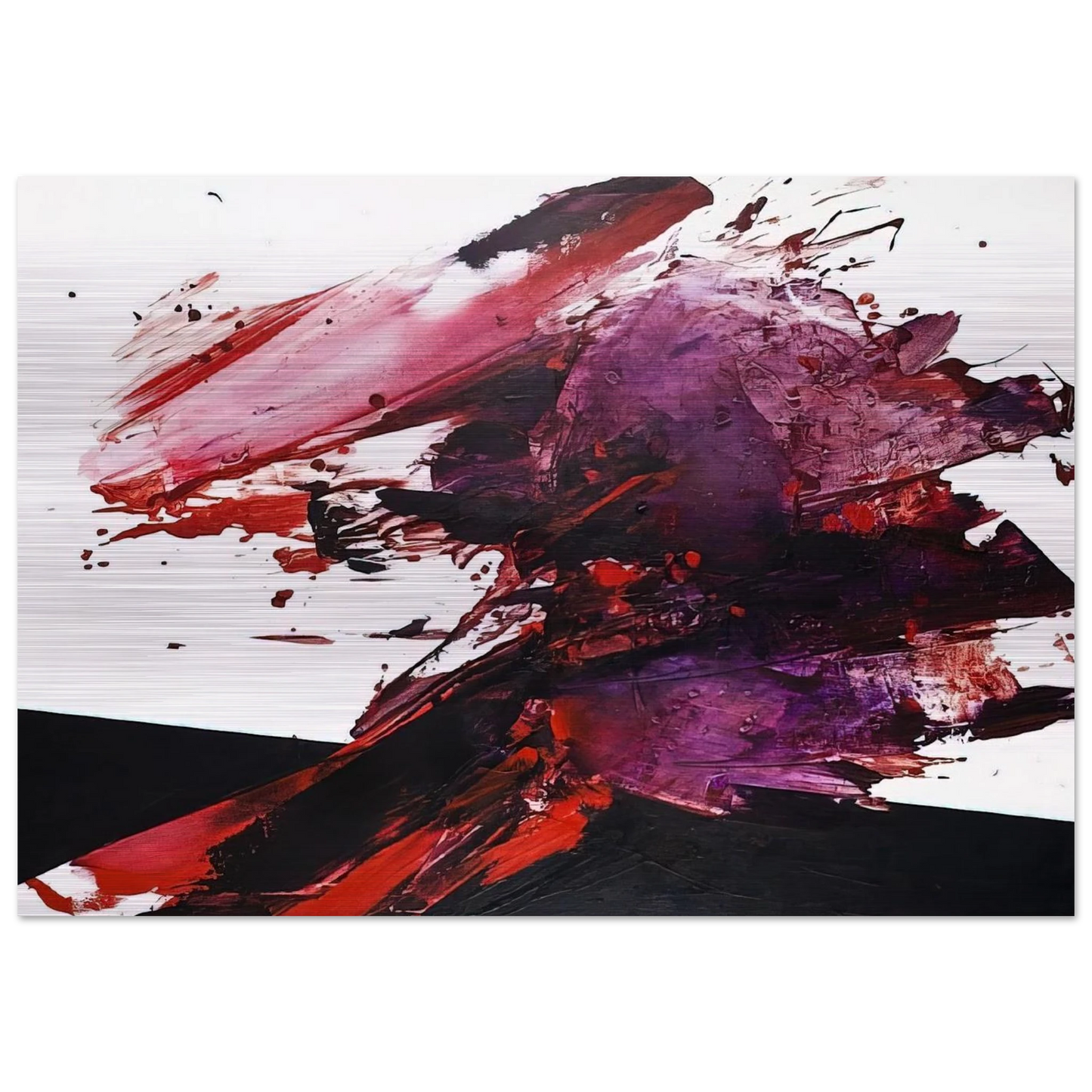 UNTITLED 2447 2009 - Luis Feito Brushed Aluminum Print - 70x100 cm / 28x40 inches | Luis Feito Aluminum Print | Luis Feito Prints