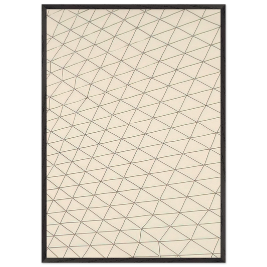 Untitled - 1969 N5 - Gego 70x100 cm / 28x40 inches Framed Art Print – Black Wooden Frame